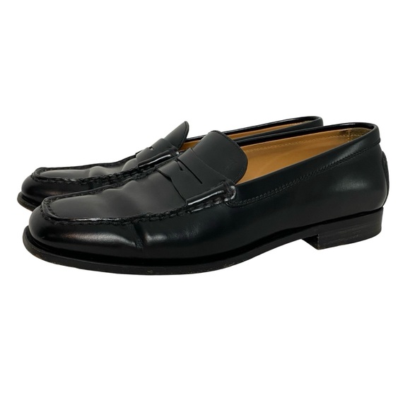 Tod’s Loafers Womens Size 5.5 Black Tods Leather Preppy Shoes Slide On - Picture 3 of 16